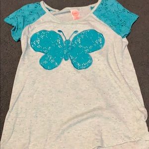 Tee shirt with butterfly